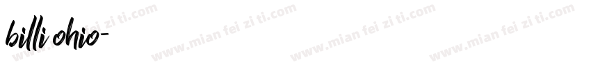 billi ohio字体转换